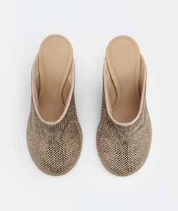 BOTTEGA VENETA SPARKLE DOT SOCK CRYSTAL EMBELLISHED MULES SHOES (41) NIB - Picture 1 of 12
