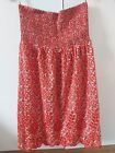 NEXT Beachwear Womens Floral Print Bandeau Strapless Dress Size 12 Used Summer