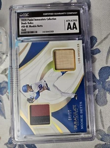 2020 Panini Immaculate Dual Relic Gold /10 Mookie Betts CGC Slabbed Altered - Picture 1 of 4