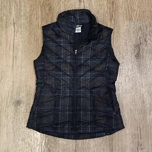 Patagonia Plaid “Down With It” Goose Down Vest Size Medium - Picture 1 of 4