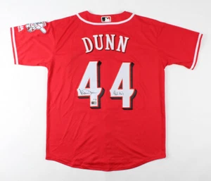 Adam Dunn Signed Reds Jersey Inscribed "462 HR's" (PSA & Tristar Hologram)  - Picture 1 of 4
