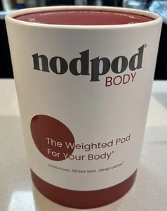 New nodpod Weighted Pod For Your Body Microplush Compact Weighted Blanket Red - Picture 1 of 5