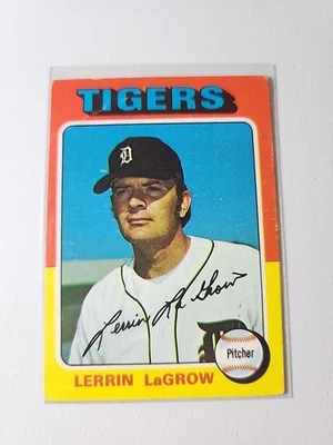 1975 Topps Baseball Lerrin LaGrow Detroit Tigers #116  - Image 1 of 2