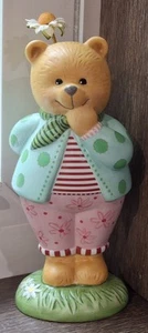 Rarität seltene anthropomorphe Goebel Bär Gänseblümchen rosa Hose gepunktet 5" Kertin Hefs - Bild 1 von 22