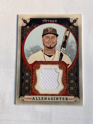 2023 Topps Allen & Ginter Jersey Relic Luis Arraez #AGRB-LA Marlins - Image 1 of 2
