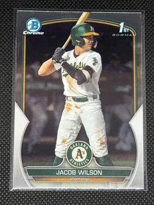 2023 Bowman Draft - Jacob Wilson 1st Chrome - Oakland Athletics #BDC-121 - Picture 1 of 2