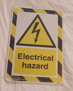 ELECTRICAL HAZARD - New 350x250mm Aluminium sign - Picture 1 of 2