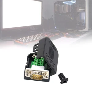2pcs DB9pin Serial Port Terminal Adapters 9Pin Male and Female Solderless use - Afbeelding 1 van 12