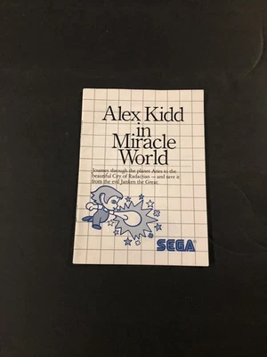 alex kidd in miracle world sega master system Manual Only - Image 1 of 4