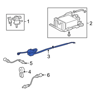 For Toyota RAV4 2009-2012 Toyota 777060R011 Vapor Canister Filter - Image 1 of 2