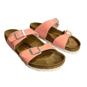 New Birkenstock Sandals Womens 36 Sydney Graceful Coral Irridescent 5 - 5.5 - Picture 1 of 6