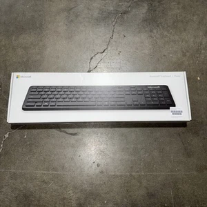 New Sealed Microsoft Bluetooth Keyboard - Black QSZ-00002 FRENCH LAYOUT - Picture 1 of 3