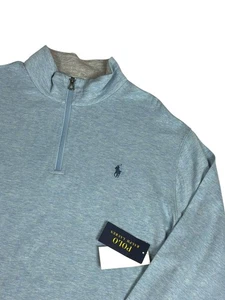 Polo Ralph Lauren Jersey de Lujo Cremallera Cuarto Sudadera Pullover Para Hombre XL $125 - Imagen 1 de 11