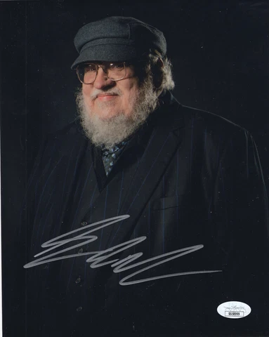 GEORGE RR MARTIN HAND SIGNED 8x10 PHOTO    BEST POSE    GAME OF THRONES      JSA Cover