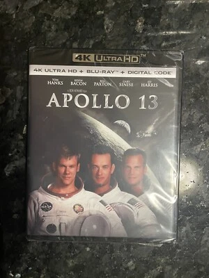 Apollo 13 (4K UHD + Blu-ray + Digital Code) Tom Hanks, K Bacon, B Paxton   --NEW Foto 1 de 2