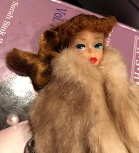 Rare Sears Elusive Barbies Mink Coat! Only One Yr 1964-65 - Picture 1 of 7
