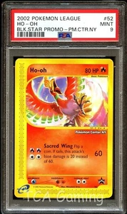 PSA 9 MINT Ho-Oh # 52 WOTC Black Star Promo Pokemon Card - Picture 1 of 2