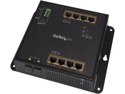 StarTech IES101GP2SFW StarTech.com Gigabit Ethernet Switch - 8 Port PoE+ plus 2 - Image 1 of 4