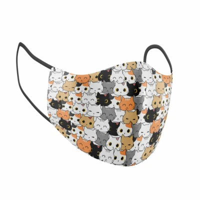 Chibi Cats Adult Face Mask - Image 1 of 3