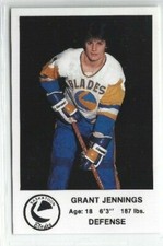 1983-84 Saskatoon Blades (WHL) Grant Jennings
