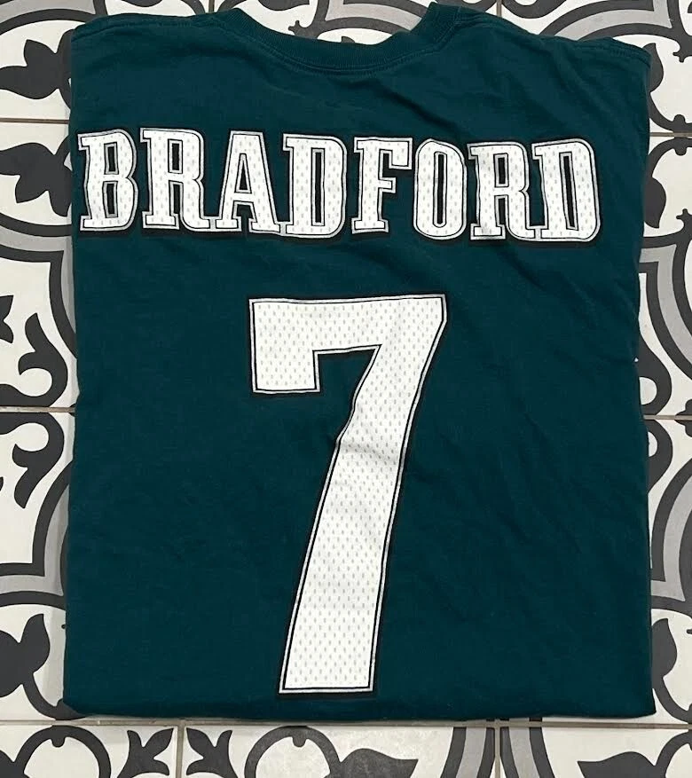 Philadelphia Eagles Sam Bradford Niños Niños Jóvenes Grande Majestuosa Camiseta NFL Foto 1 de 4