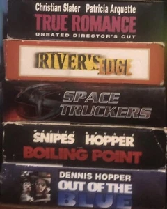 VHS - Dennis Hopper Lot (5 Tapes) Rivers Edge Space Truckers True Romance - Picture 1 of 1