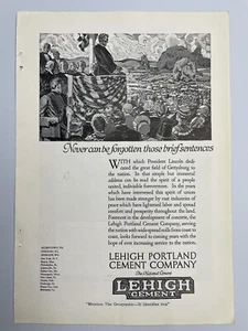 1919 Lehigh Portland Cement Company Print Ad - Picture 1 of 1