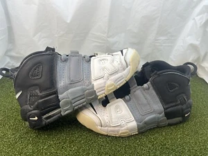 Nike Air More Uptempo Turnschuhe Herren Jungen Größe 7y schwarz weiß grau 415082-005 - Bild 1 von 14