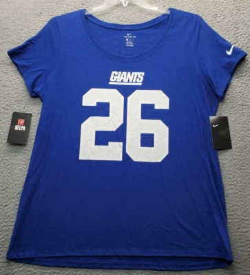 NFLPA New York Giants Saquon Barkley #26 Nike Tee Shirt Football Womens XL Multi - Image 1 of 4