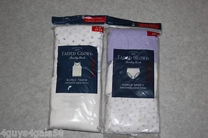 Girls Tanks & Briefs Underwear 2 TANKS SIZE 10-12 White PURPLE 3 Briefs 10 STAR - Picture 1 of 1