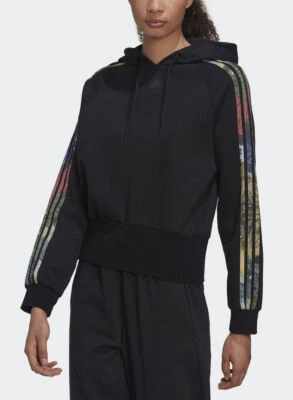Adidas Sudadera Con Capucha Mujer AOP HD - (Negro/Multicolor/Purmet) - Imagen 1 de 4