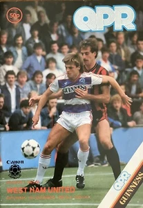 QPR v WEST HAM UNITED, 7 December 1985, Canon League Division 1 - Picture 1 of 2