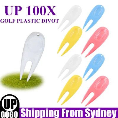 Up 100PCS Golf Divot Tool Plastic Golf Repair Tool Ball Marker for Golfer AU - image 1 of 4