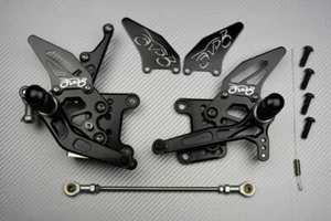 Trittbretter hinten verstellbar AVDB schwarz Triumph Speed Triple 1050 515NJ 2005-2007 - Bild 1 von 6