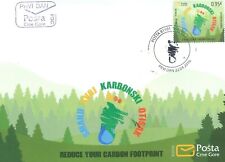 2016 FDC, Think Green, Reduce Your Carbon Footprint, Montenegro, MNH