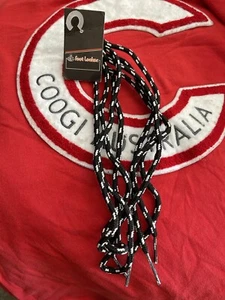NOS Vintage Foot Locker Shoe Laces 54” Black & White - Picture 1 of 2