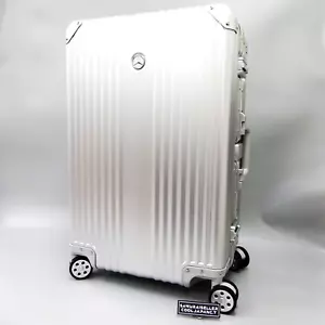 Mercedes Benz Original Aluminum Suitcase 65L Silver Carry Bag Novelty Japan NEW - Picture 1 of 10