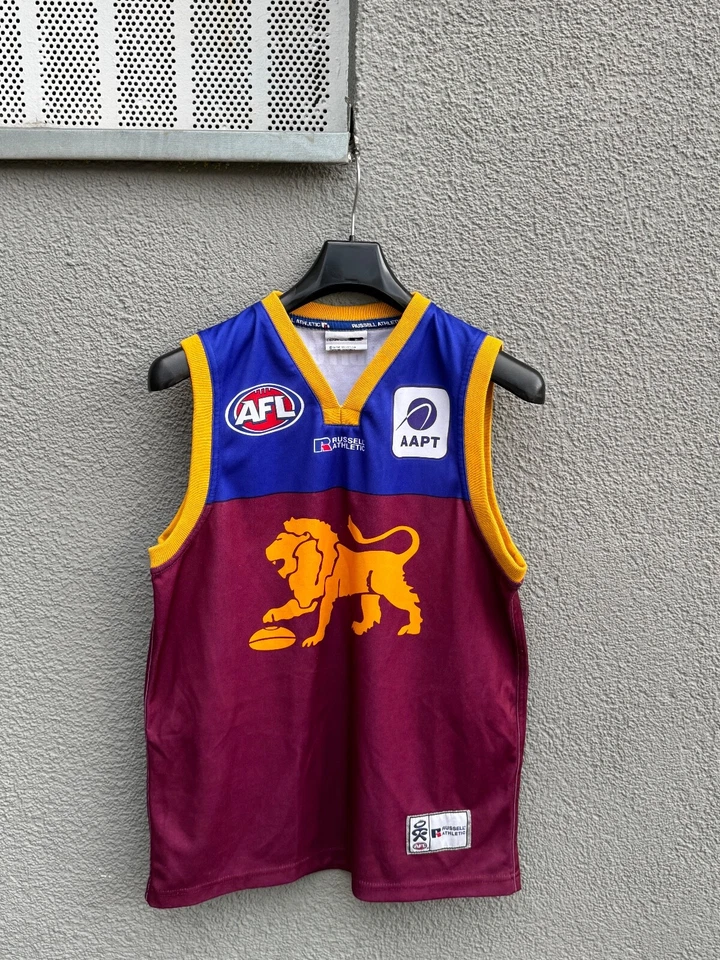AFL Footy Football Brisbane Lions 2004 Russell Athletic AAPT - Image 1 of 4