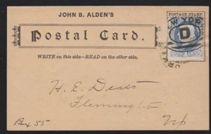 Pioneer post card prepared by John B. Alden, c. 1885, very few known - Picture 1 of 2
