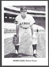 1958-65 JAY PUBLISHING  Norm Cash TIGERS  5x7  PICTURE PACK PHOTO  EX-MT (MK)  B