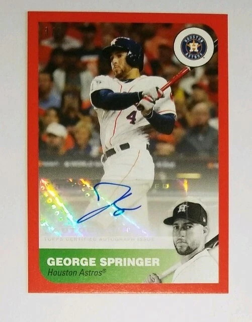 2019 Topps on Demand #21 Reflections Red Auto #20B-A George Springer Astros 3/5 - Image 1 of 2