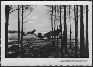 Avión de combate Messerschmitt Me109 - Postal Segunda Guerra Mundial - Luftwaffe - #N47 - Imagen 1 de 3