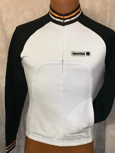 Nwt Sportful Cycling A106 1/4 Zip L/s Jersey Women's White 42 Small Black Bike - Picture 1 of 6