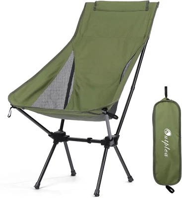 Sedie Campeggio Pieghevole Con Schienale Alto, Sedia Spiaggia Leggera Con Borsa  - Immagine 1 di 4