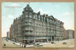 CHICAGO, ILLINOIS. Palmer House Hotel SOUVENIR, 1909 CARTOLINA POSTALE - Foto 1 di 2