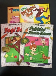 Menge 4 Vintage Kinder Malbücher (2) 1983 & (2) 1984 - Bild 1 von 5