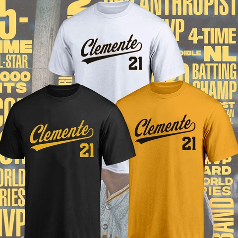 Roberto Clemente Pittsburgh Pirates Retire 21 Baseball Player T-Shirt S-5XL Cover