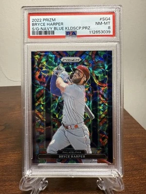 Panini Prizm 2022 - Vitral Bryce Harper #SG-4 Blue Donut Circle Prizm/35 Foto 1 de 2