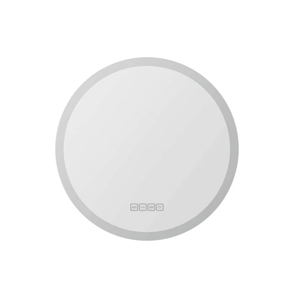Embellir Bluetooth LED Wall Mirror With Light 50CM Bathroom Decor Round Mirrors