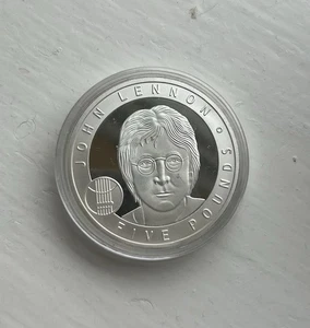 John Lennon 2010 Royal Mint £5.00 Münze Limited Edition  - Bild 1 von 2